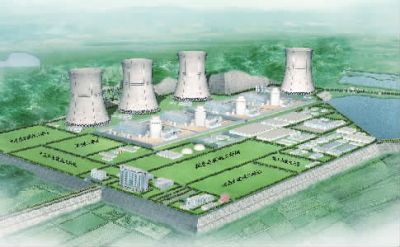 小墨山核電廠效果圖。（本版圖片由湖南核電有限公司提供）